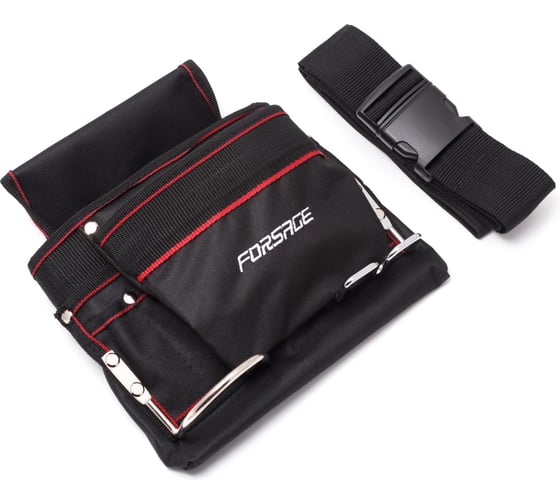 Сумка для инструментов поясная Forsage (два кармана + металлические держатели) F-02R062(4334) 1