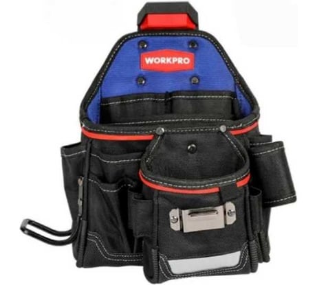 Сумка поясная модульная Workpro ПОДРЯДЧИКА PRO на клипсе, 335x230x310 мм, полиэстер 1800D + быстросьемное крепление WP281074