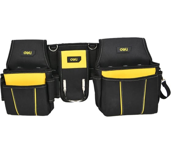 Сумка-пояс монтажника DELI DLP10 (4 отсека, 16 карманов, держатель для молотка) 209049 1