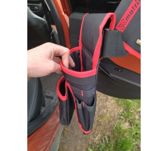 Сумка-пояс двойная (20 карманов; держатель для молотка) MATRIX 90240 ...