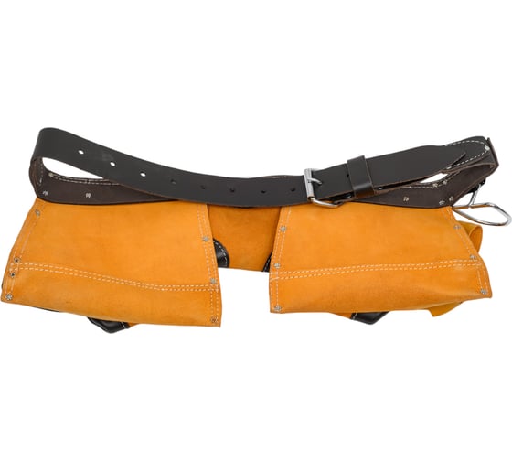Пояс для инструментов из натуральной кожи (9 карманов) KRAFTOOL 1-38520