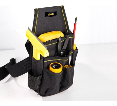 Поясная сумка монтажника, электрика для инструмента DELI dl430003 с ремнем, 260x150 мм 111099