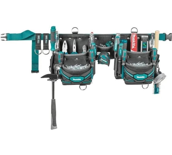 Сумка на поясе с отделениями для монтажника Makita E-05169