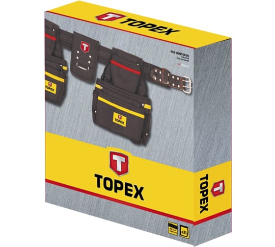 Пояс монтажника TOPEX 21 карман 79R402
