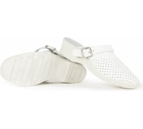 Женские сабо ФАКЕЛ натуральная кожа, ПВХ, белые, р.39 87469577.005