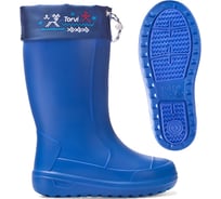 Женские сапоги с манжетой и меховым утеплителем TORVI ОНЕГА, синие, р.38 CBJ06T4038