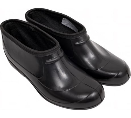 Галоши садовые фирма СТЕП ПВХ утеплённые Step, черный, 41 00-00000237