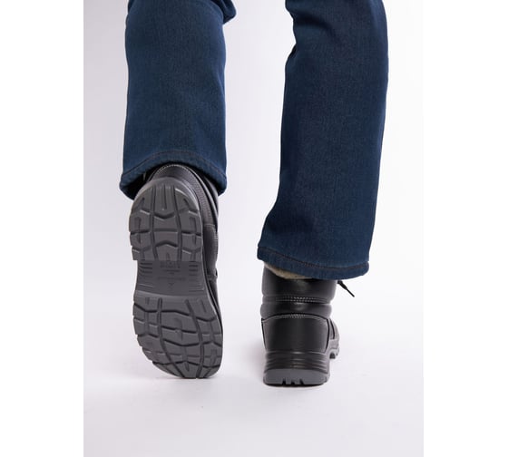 Ботинки кожаные утепленные с металлическим подноском Delta Plus JUMPER3 S3 FUR SRC, черные, р.44 JUMP3S3FENO44