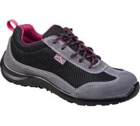 Полуботинки комбинированные из замши и полиэстера Delta Plus COMO S1P SRC, черно-серый, р.35 COMOSPNO35