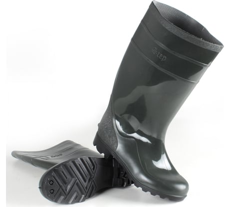 Сапоги мужские фирма СТЕП ПВХ двухкомпонентные Step, оливковый (арт.С-40), 41 00-00001507