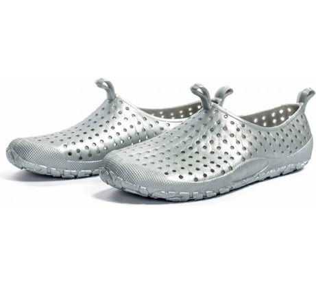 Тапочки для купания из ПВХ школьные "Флиппер" ТЗРО С440-мтз (серые) (р. 187)