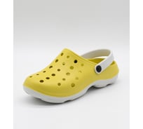 Туфли прогулочные двухцветные женские OYO 2D.TF.L желтый/серый р.38