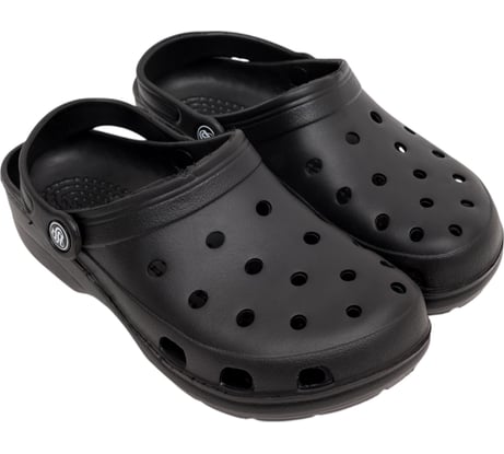 Сабо фирма СТЕП ЭВА медицинские с ремешком и перфорацией, модель 3, черный, размер 36 00-00002773