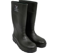 Сапоги защитные PolyTech ПУ/ПУ металлический подносок, антипрокольная стелька S5, цвет зеленый/черный, размер 47 PolyTech GB-S5-47