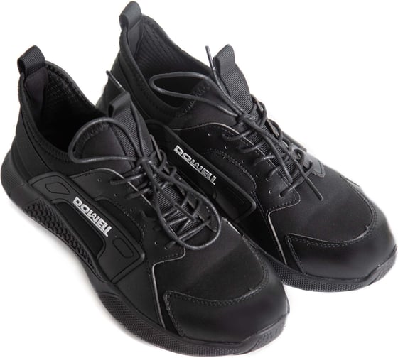 Полуботинки рабочие DOWELL композитный подносок, S1P SRC, текстиль+иск. кожа, кевл. стелька, чёрные, размер 43 D82156-43