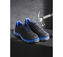 Полуботинки рабочие DOWELL стальной подносок, S1P SRC, иск. кожа, стальн. стелька, чёрный+синий, размер 39 D82157-39