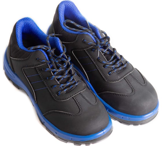 Полуботинки рабочие DOWELL стальной подносок, S1P SRC, иск. кожа, стальн. стелька, чёрный+синий, размер 47 D82157-47 1
