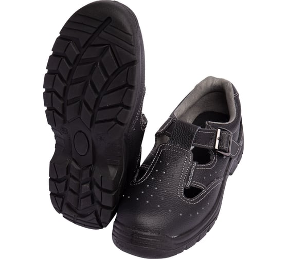 Полуботинки (сандалии) мастеров СОЮЗСПЕЦОДЕЖДА с перфорацией, с металлическим подноском, черный, размер 45 2000000092782 1