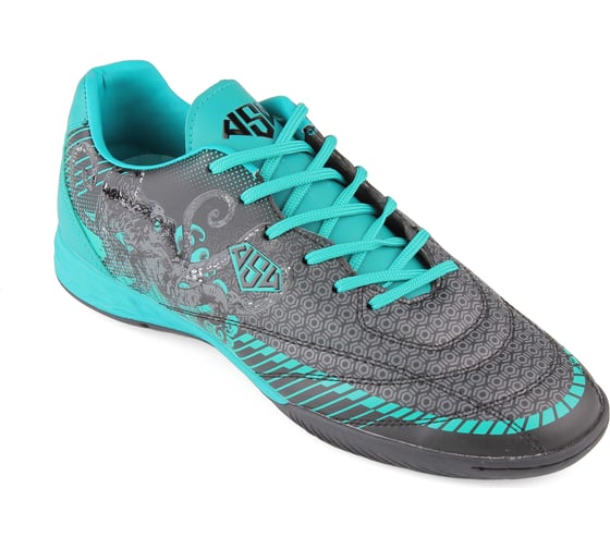 Полуботинки кроссовые AS4 Furia Indoor 221022 Octopus black/turquoise 4690222181623