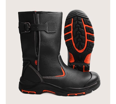 Зимние сапоги с ПК рабочие Скорпион Премиум натуральный набивной мех, черные, арт. 1304.2ПК, размер 43 1304.2ПК.43