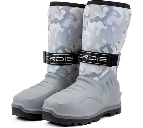 Сапоги комбинированные из неопрена ТЗРО С860 мод. "NordiS" White с низом из ПУ галоши на двухслойной подошве, со съемным утепляющим чулком, (р. 270) С860, (р. 270)
