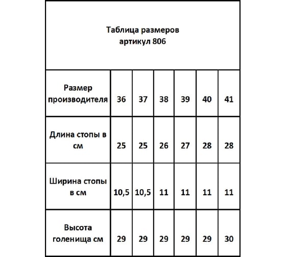 Сапоги женские БЕРТА зимние с галошей ЭВА, размер 38 806-38