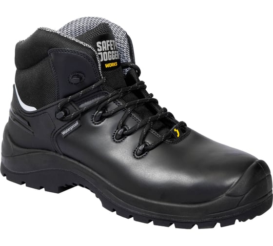 Ботинки Safety Jogger Х430 с КП и КС, кожа, ПУ/резина (черный /BLK) (48), Бот 247/48