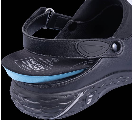 Полуботинки Safety Jogger DANY (ДЕНИ) (тип сабо) женские, иск кожа, ЭВА/резина (черный/BLK) (37), КРО 4349/37