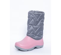 Сапоги утепленные двухцветные женские OYO 2D.SP.A пудровый/серый 41