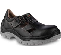 Полуботинки кожаные SCENDA URSUS с перфорацией РЕДГРЕЙ ПУ/ТПУ, металлический подносок,антипрокольная стелька БОТ21531СТ.22/39