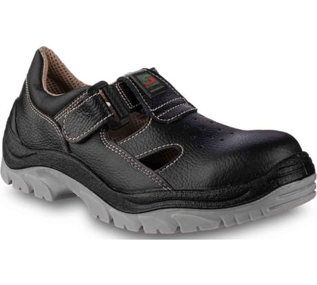 Полуботинки кожаные SCENDA URSUS с перфорацией РЕДГРЕЙ ПУ/ТПУ, металлический подносок,антипрокольная стелька БОТ21531СТ.22/44