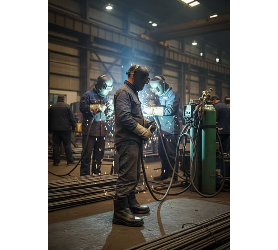 Ботинки Артак с высокими берцами специальные кожаные, с внутренними защитными носками из композитного материала, с проколозащитной прокладкой, артикул ИР16П, размер 40 ИР16П_40 1