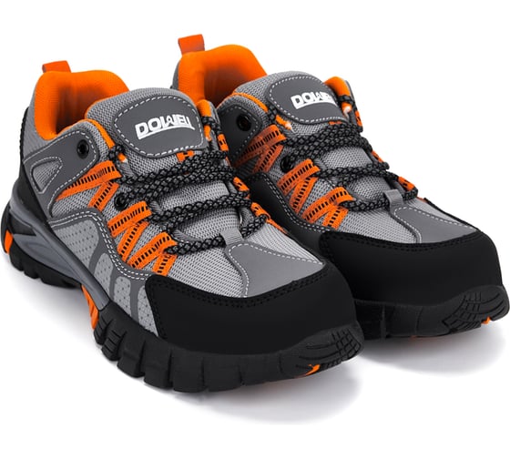 Полуботинки рабочие DOWELL, кевларовая стелька, стальной подносок, серый/оранжевый, размер 47 D82050-47 1