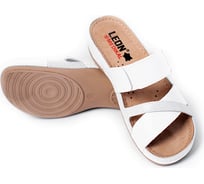 Женские сабо Leon Medikal MED909WSI белый/серебро, р.39 132882