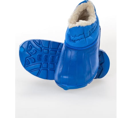 Женские утепленные полусапожки БЕРТА синие 807с-38