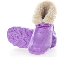 Женские утепленные полусапожки БЕРТА фиолетовые 808ф-39