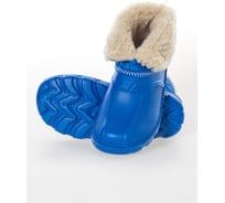 Женские утепленные полусапожки БЕРТА синие 808с-38