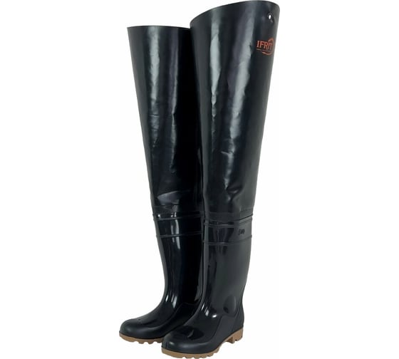 Рыбацкие сверхпрочные сапоги Ifrit Protey ПВХ-Сверхпрочный/винитол, черные, р.46 СПР-404-46 4630086586271 1