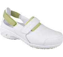 Женские полуботинки SAFETY JOGGER SAMANTHA (САМАНТА), кожаные, белый+зеленый/LGN Кро 4353/41