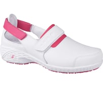 Женские полуботинки SAFETY JOGGER SAMANTHA (САМАНТА), кожаные, белый+фуксия/FUC Кро 4354/39