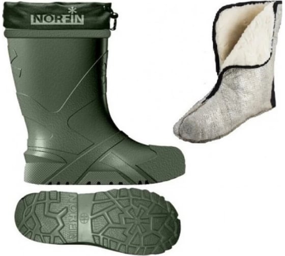 Зимние сапоги Norfin BERINGS с манжетой олива, р.46-47 14861-4647