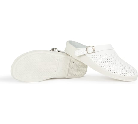 Женские сабо Факел искусственная кожа, белые, р.40 50536000.007