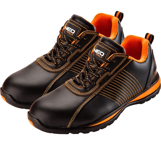 Рабочие кожаные полуботинки NEO Tools SВ, стальной подносок, р.43 82-104 1