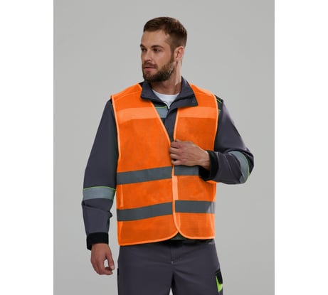 Сигнальный жилет Факел ProfLine Base, оранжевый, размер 48-50 87489529.002