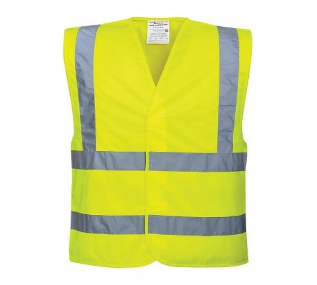 Аварийный сигнальный жилет со световозвращающими элементами DolleX, желтый ГОСТ ZS-GOST-3XLY