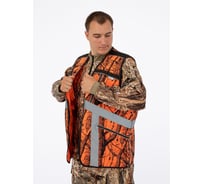 Сигнальный жилет Фабрика ЗОНТ ЗАГОНЩИК ФЛЭШ, оранжевый Лес, р.50-52, 777 (1 шт) dad777004