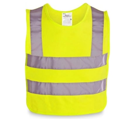 Аварийный сигнальный жилет DolleX, желтый, со световозвращающими элементами, ГОСТ ZSN-GOST-UY