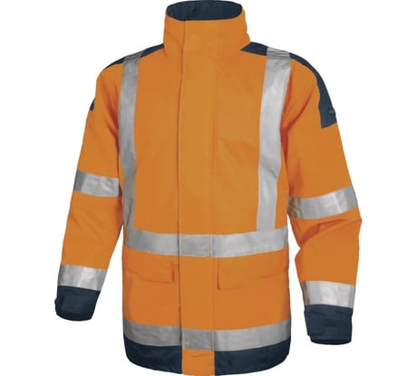 Сигнальная демисезонная куртка Delta Plus флуоресцентный оранжевый, р. 3XL EASYVOM3X