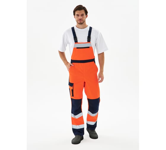 Сигнальный костюм Факел ProfLine Specialist-2 ткань смесовая, 240 г/кв.м, п/к, оранжевый/темно-синий, 44-46/158-164 87490467.003