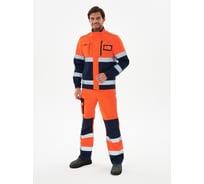 Сигнальный костюм Факел ProfLine Specialist-2 ткань смесовая, 240 г/кв.м, п/к, оранжевый/темно-синий, 52-54/158-164 87490467.010